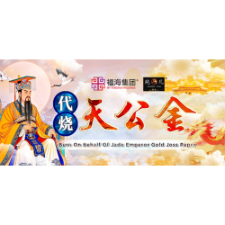 代烧天公金 Burn On Behalf Of Jade Emperor Gold Joss Paper 代烧天公金 Burn On Behalf Of Jade Emperor Gold Joss Paper