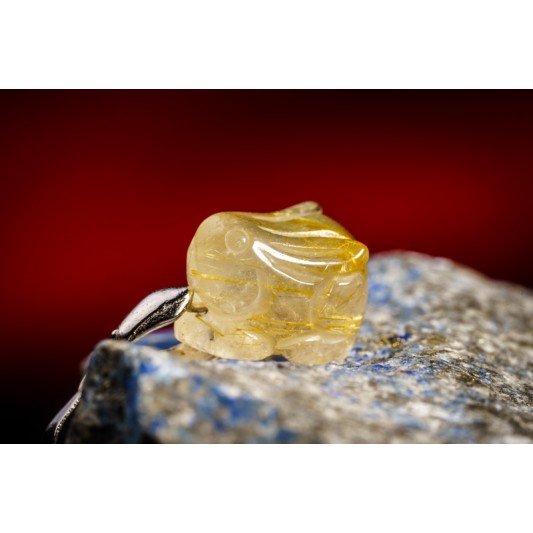 玉兔来富吊坠 玉兔来富吊坠