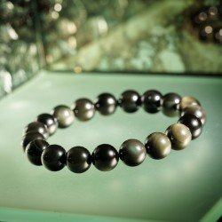 彩曜石手链 Rainbow Obsidian Bracelet 彩曜石手链 Rainbow Obsidian Bracelet