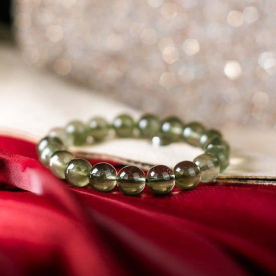 绿发晶手链 Green Rutilated Quartz Bracelet 绿发晶手链 Green Rutilated Quartz Bracelet