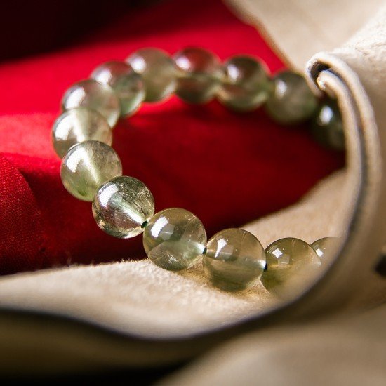 绿发晶手链 Green Rutilated Quartz Bracelet 绿发晶手链 Green Rutilated Quartz Bracelet