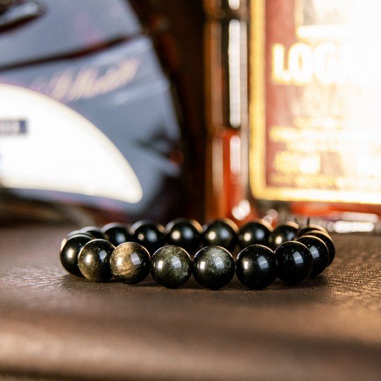 金曜石手链 Golden Obsidian Bracelet 金曜石手链 Golden Obsidian Bracelet