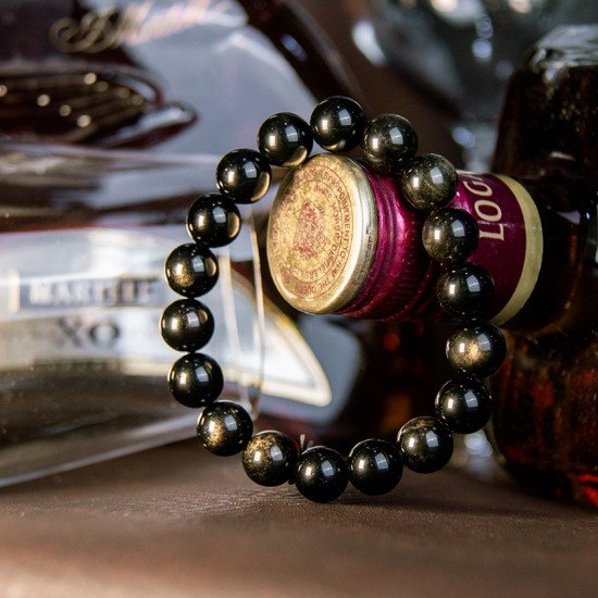 金曜石手链 Golden Obsidian Bracelet 金曜石手链 Golden Obsidian Bracelet
