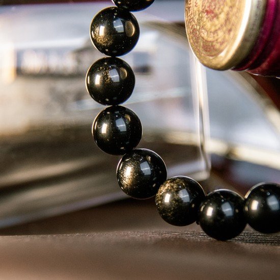 金曜石手链 Golden Obsidian Bracelet 金曜石手链 Golden Obsidian Bracelet