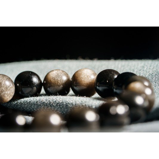 银曜石手链 Silver Obsidian Bracelet 银曜石手链 Silver Obsidian Bracelet