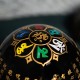 黑曜石心经球 Obsidian Crystal Ball with Heart Sutra 8cm