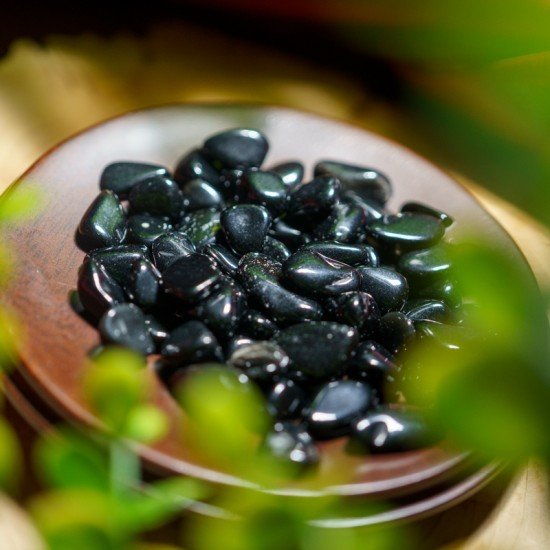 消磁碎水晶:黑曜石 Tumbled Obsidian 消磁碎水晶:黑曜石 Tumbled Obsidian