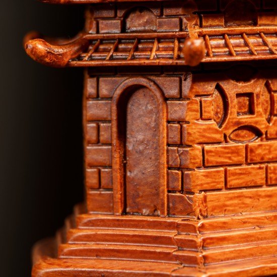 开运文昌塔(木色) Scholar Pagoda (Wooden Material)