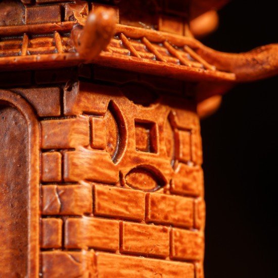 开运文昌塔(木色) Scholar Pagoda (Wooden Material)