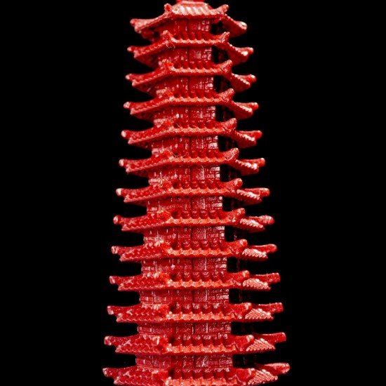 帝王砂十三层文昌塔 PAGODA IN CINNABAR 帝王砂十三层文昌塔 PAGODA IN CINNABAR
