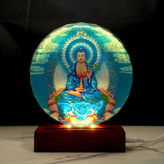 琉光溢彩药师摆件 Glazing Medicine Buddha Ornaments 琉光溢彩药师摆件 Glazing Medicine Buddha Ornaments