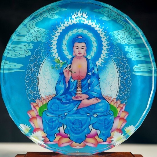 琉光溢彩药师摆件 Glazing Medicine Buddha Ornaments 琉光溢彩药师摆件 Glazing Medicine Buddha Ornaments