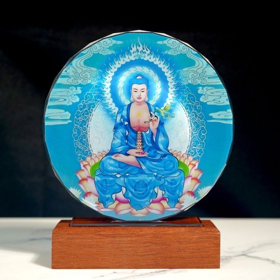琉光溢彩药师摆件 Glazing Medicine Buddha Ornaments 琉光溢彩药师摆件 Glazing Medicine Buddha Ornaments