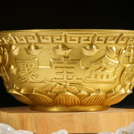 福海黄金聚宝盆 （大） Fuhai Golden Treasure Bowl (Big)