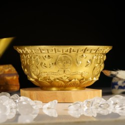 福海黄金聚宝盆 (大) Fuhai Golden Treasure Bowl (Big) 福海黄金聚宝盆 (大) Fuhai Golden Treasure Bowl (Big)