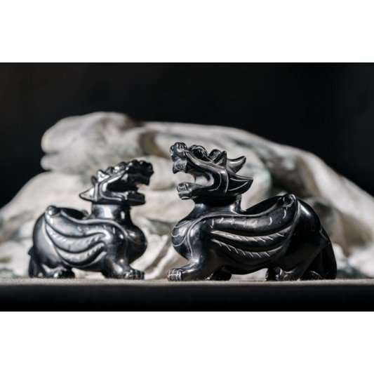 黑曜石貔貅 - 中 Obsidian Pixiu 