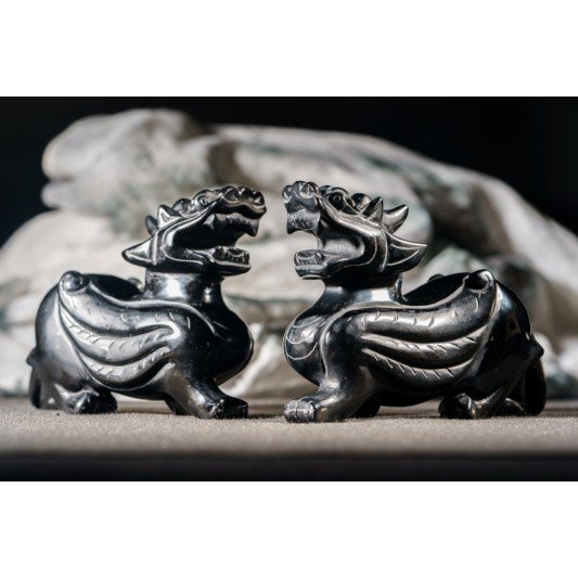 黑曜石貔貅 - 中 Obsidian Pixiu 