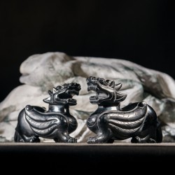 黑曜石貔貅 - 大 Obsidian Pixiu