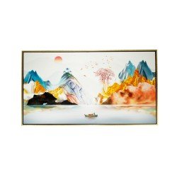 风水画 PT00122 : 秀丽山河 Beautiful Scenery Mountains And Rivers 风水画 PT00122 : 秀丽山河 Beautiful Scenery Mountains And Rivers