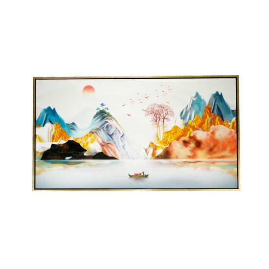 风水画 PT00122 : 秀丽山河 Beautiful Scenery Mountains And Rivers