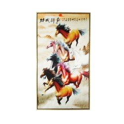 风水画 PT00125 : 八骏雄风 Eight Horses Auspicious 风水画 PT00125 : 八骏雄风 Eight Horses Auspicious