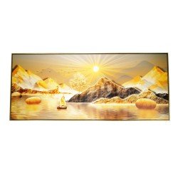 风水画 PT00127 : 金山富水 Rich And Abundance 风水画 PT00127 : 金山富水 Rich And Abundance