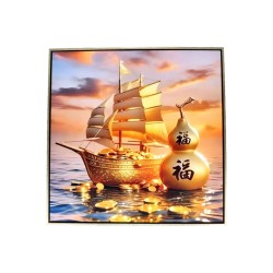 风水画 PT00133 : 航帆聚财 Sailing Sails Gather Wealth 风水画 PT00133 : 航帆聚财 Sailing Sails Gather Wealth